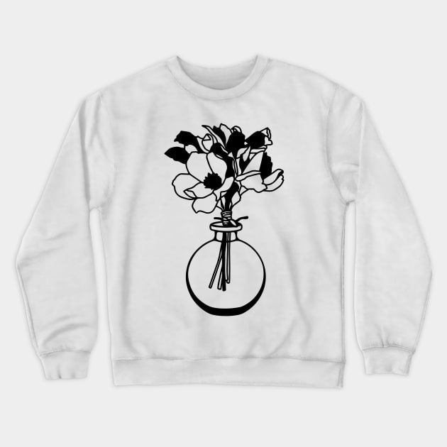 Minimalist flower pot Crewneck Sweatshirt by Vintage Dream